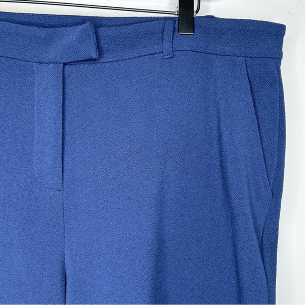Michael Michael Kors Women’s Wide Leg Cropped Navy‎ Blue Pants Size 14 - Picture 4 of 10